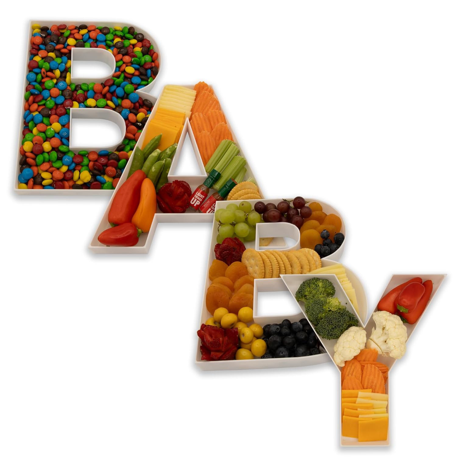 Food Storage For Baby - Lebensmittel befüllbare Buchstaben geformt Süßigkeiten Blume