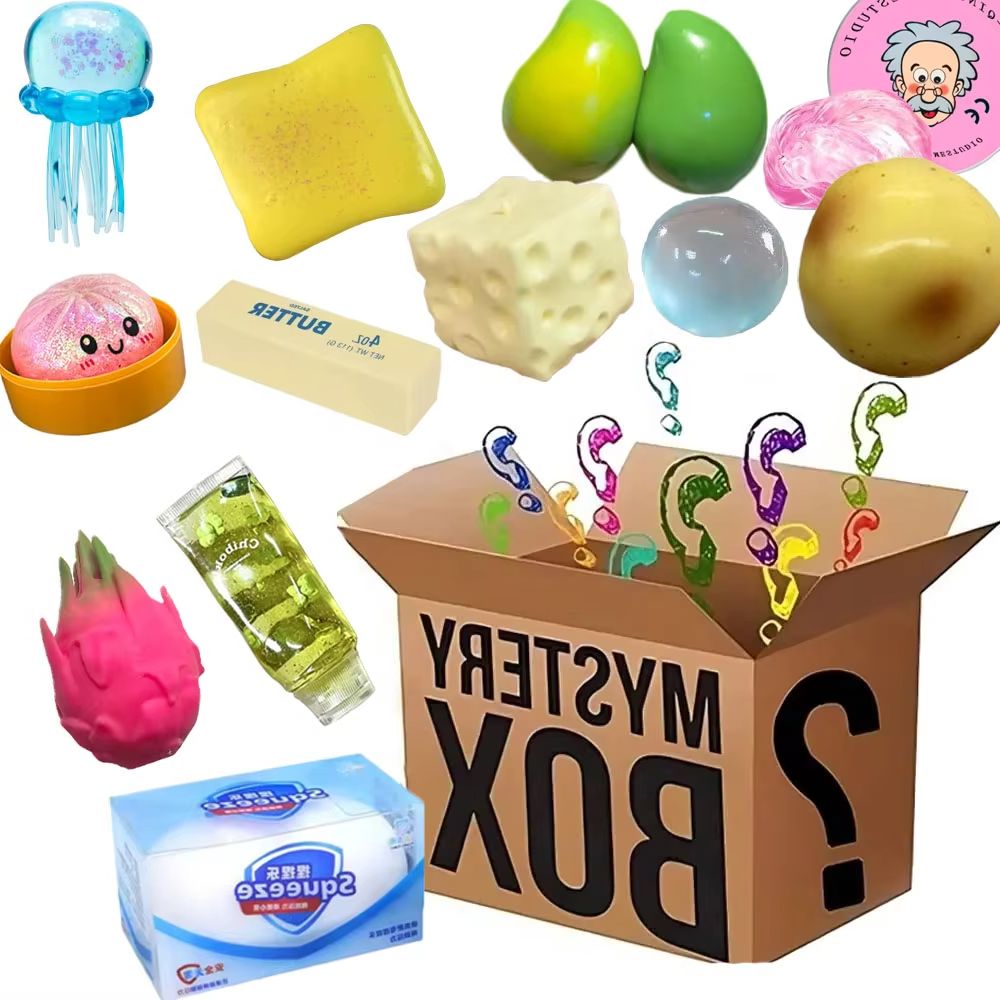 Food Storage Hot - Heiße Überraschungsbox: Kawaii Katzenpfoten-Mochi-Squishy, Simuliertes Lebensmittel-Fidget-Spielzeug,