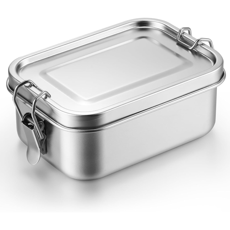 Food Storage Hot - Edelstahl-Lebensmittelbehälter mit Deckeln, Lunchbox, Kühlschrank-Organizer, Hot-Pot-Vorbereitungsbox,
