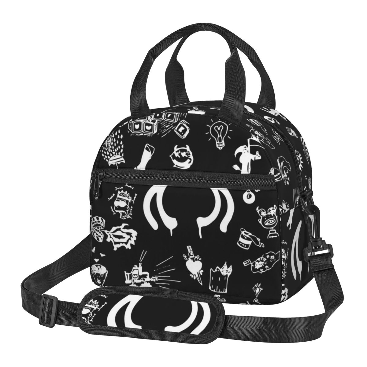 Food Storage Drawing - Yungblud Drawings Tattoo Sheet Isolierte Lunchtasche