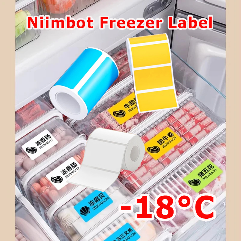 Food Storage Temperature - NIIMBOT B1/B21/B31/B203/B3S Gefrieretikettenpapier, kältebeständig bis -18°C