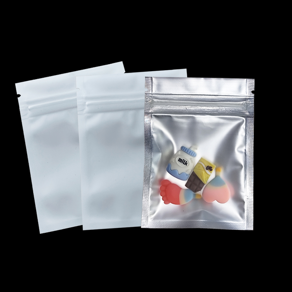 Food Storage Aluminum - 100 teile/los Matte Klar Zip-Lock Plastiktüte