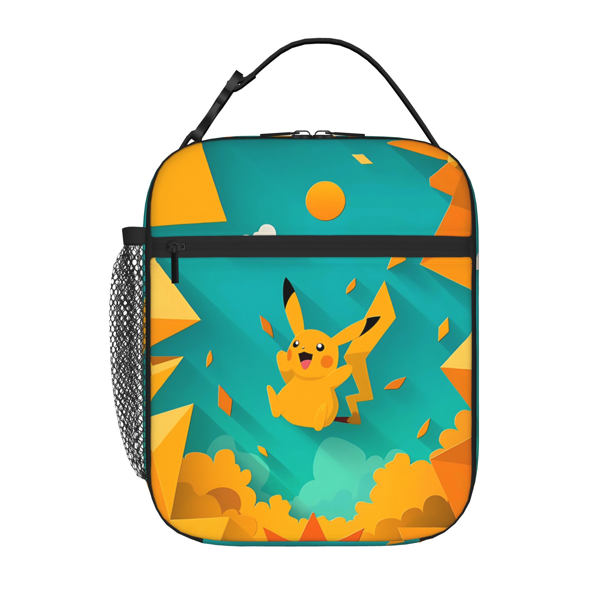 Food Storage Drawing - 1 Stück Aufbewahrungstasche mit Reißverschluss, Pokemon-Schultasche,