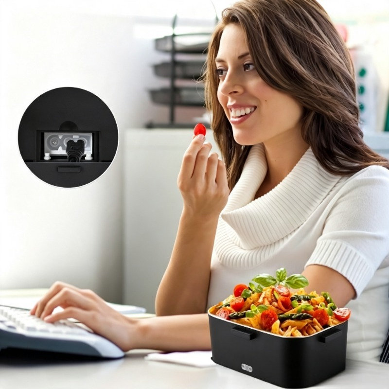 Food Storage Box Stainless Steel - Elektrisch beheizte Lunchbox 110V für Zuhause