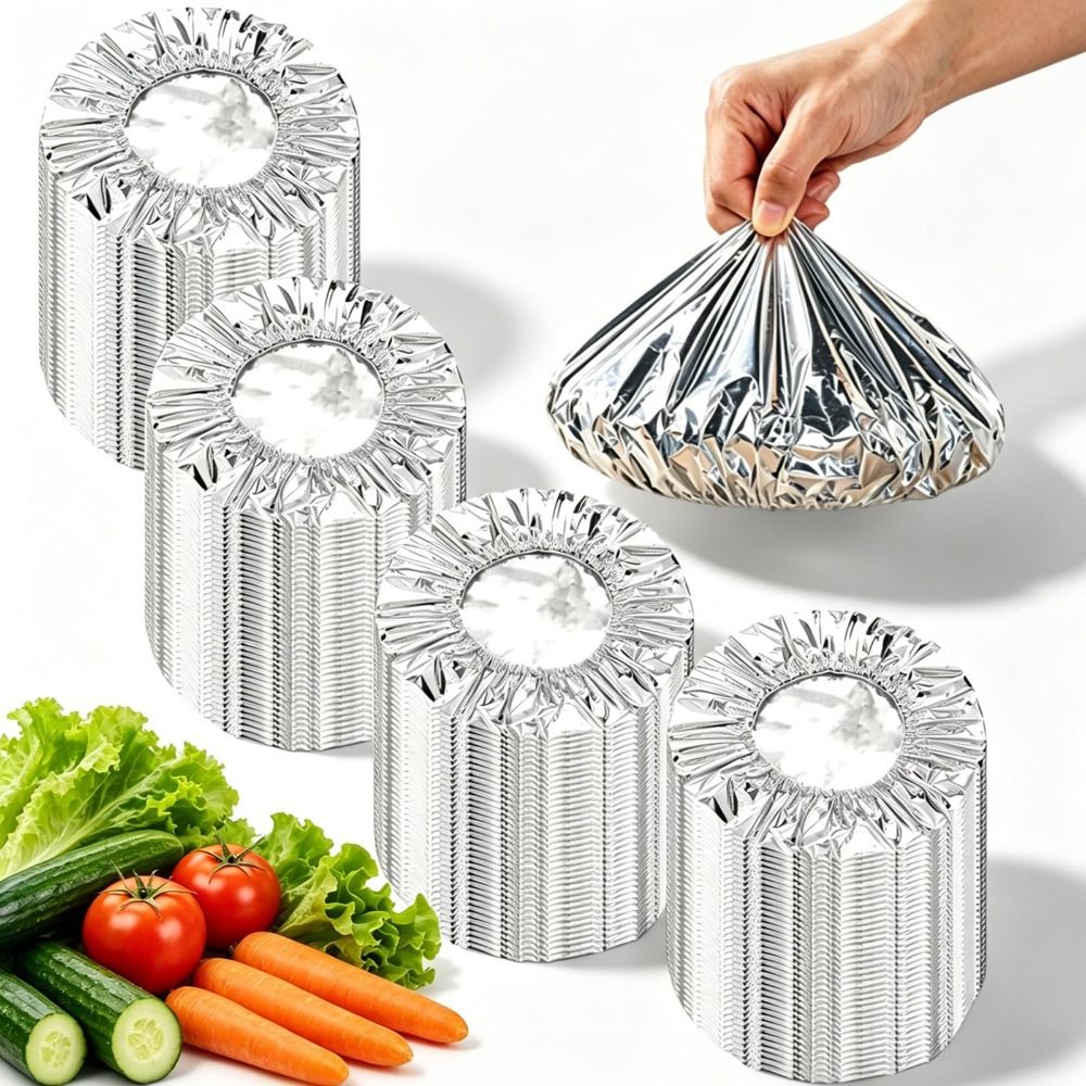 Food Storage Aluminum - 10/20 Stück Verdickte Aluminiumfolienabdeckungen Wiederverwendbare Elastische