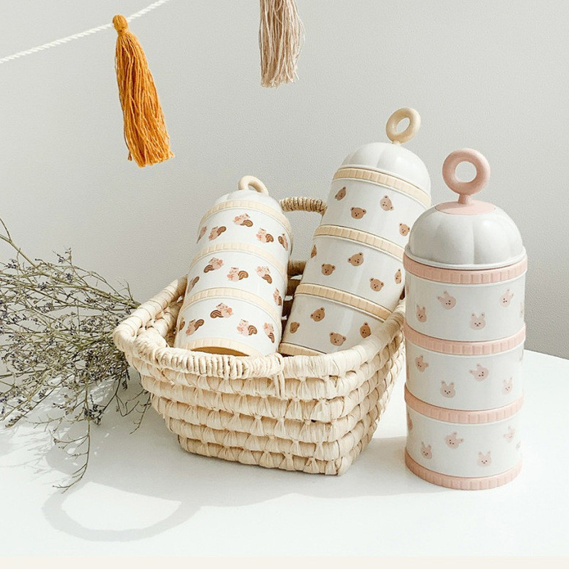 Food Storage For Baby - Nette Bär Milch Pulver Box Babynahrung