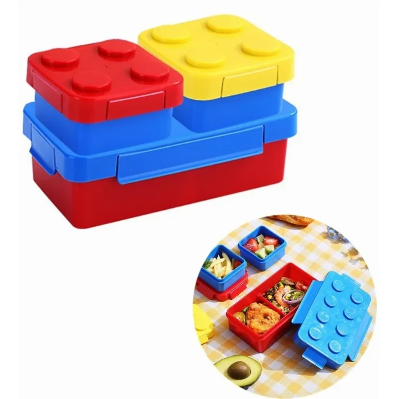 Food Storage Building - Bausteine Lunchbox DIY Kinder Lunchboxen Bento