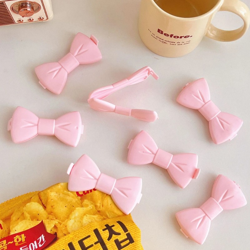 Food Storage Hot - 5 Stück Kawaii Lebensmittel-Verschlussclips - Rosa