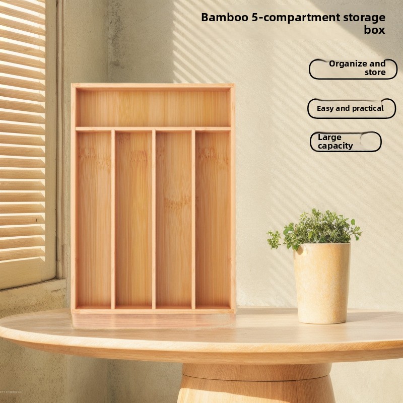 Food Storage Drawing - Küchenschubladenorganizer Utensilienorganizer Bambus Besteckhalter Besteckorganizer für