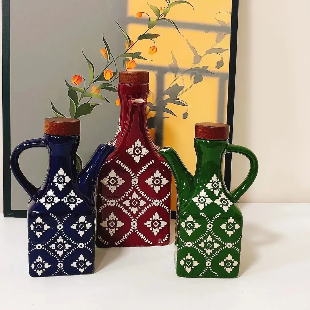 Herb Keeper Container - Amerikanischer Ölbehälter im Haushaltsstil, Keramikflasche, Chiliflasche,