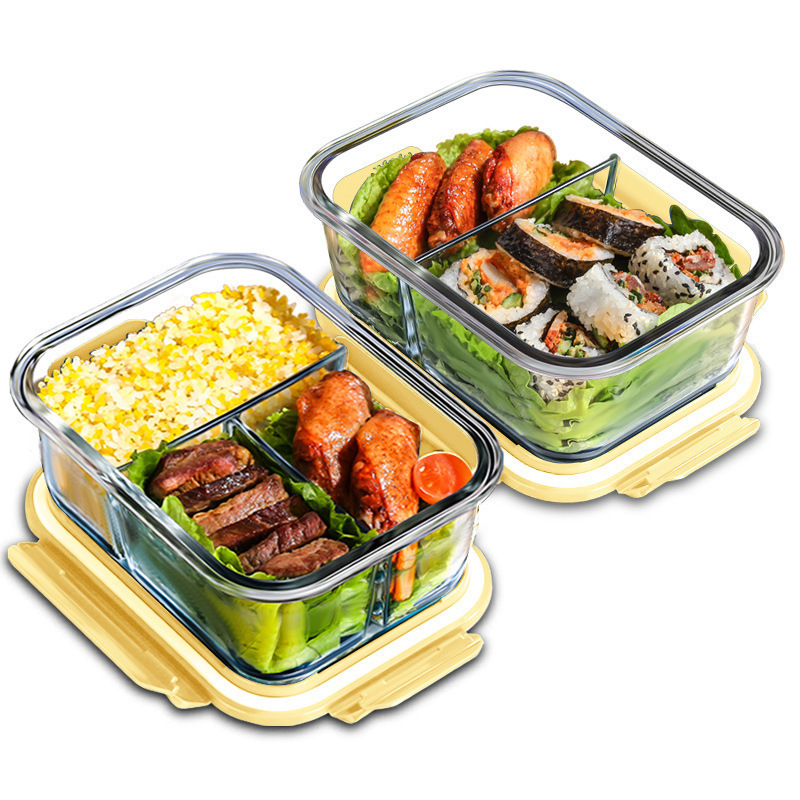 Food Storage Containers Glass - Glas-Frischhaltebox aus hochborosilikathaltigem, hitzebeständigem Glas, speziell