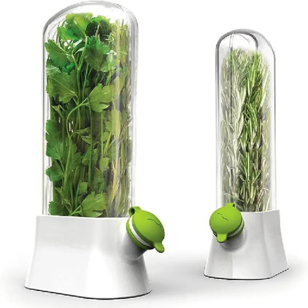 Herb Keeper Container - Kräuterschoner-Aufbewahrungsbehälter, Gemüsekonservierungsflasche, frischer Kräuterhalter für die