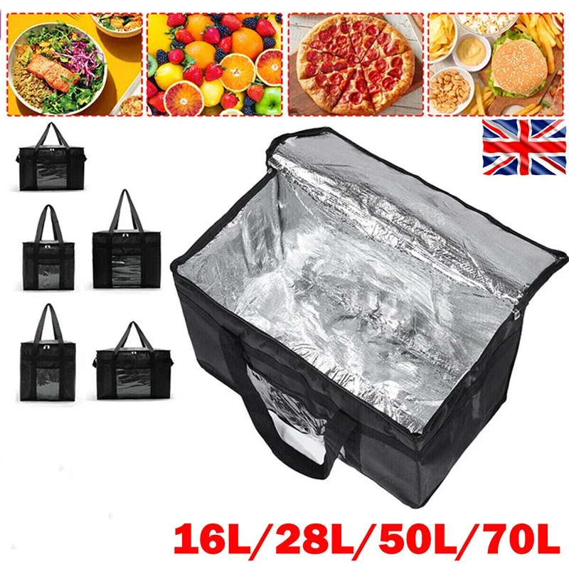Food Storage Keep Warm - 16L-70L Isolierte Thermo-Einkaufstasche, große Aufbewahrung, Kühler,