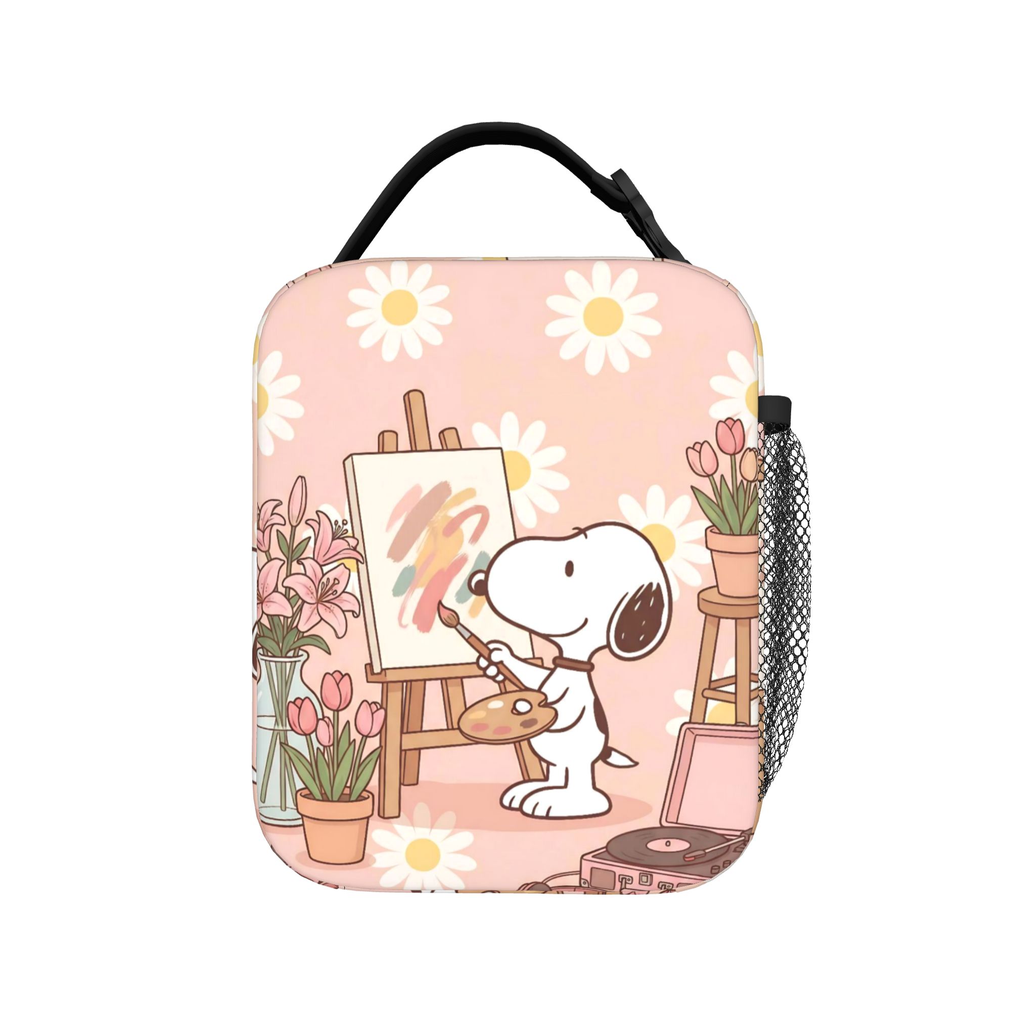 Food Storage Drawing - Isolierte Lunchtasche mit niedlichem S-Snoopys-Motiv, tragbarer