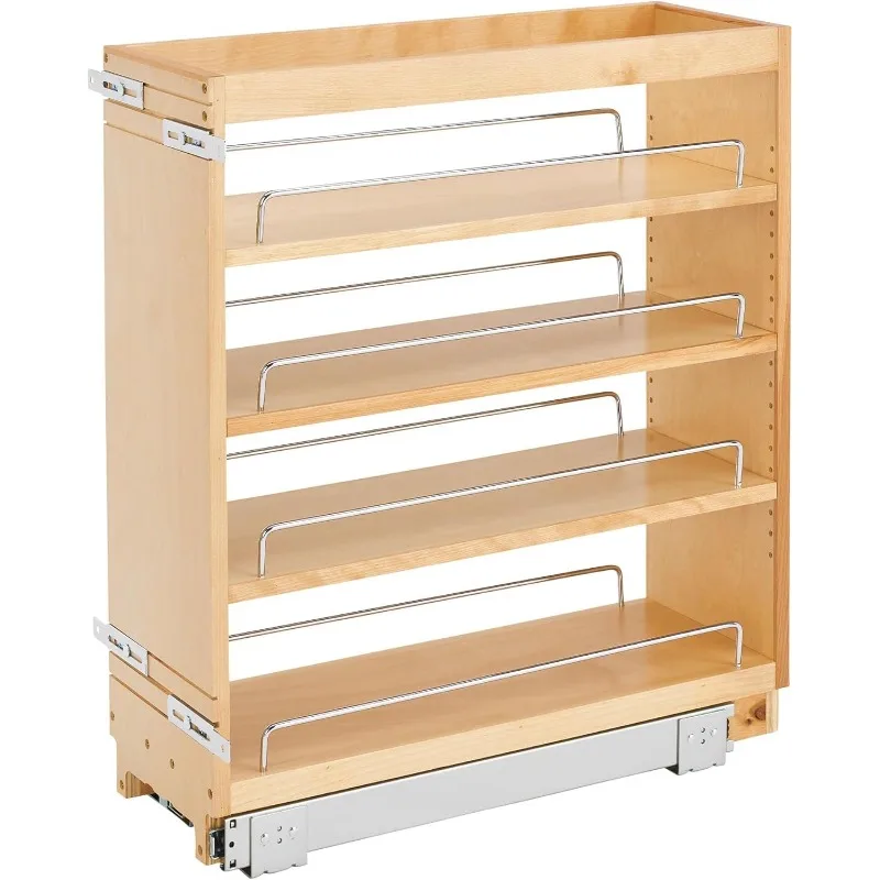 Food Storage Without Pantry - Postmoderner herausziehbarer Küchenschrank-Aufbewahrungsorganisator, ausziehbares Speisekammer-Gewürzregal mit