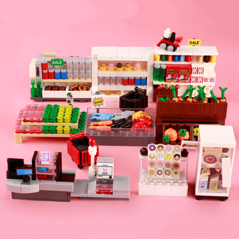 MOC City Supermarkt Bausteine  – Food Storage Building Bewertung und Preis