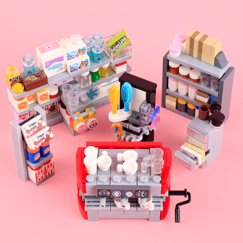 MOC City Supermarkt Bausteine  – Food Storage Building Bewertung und Preis