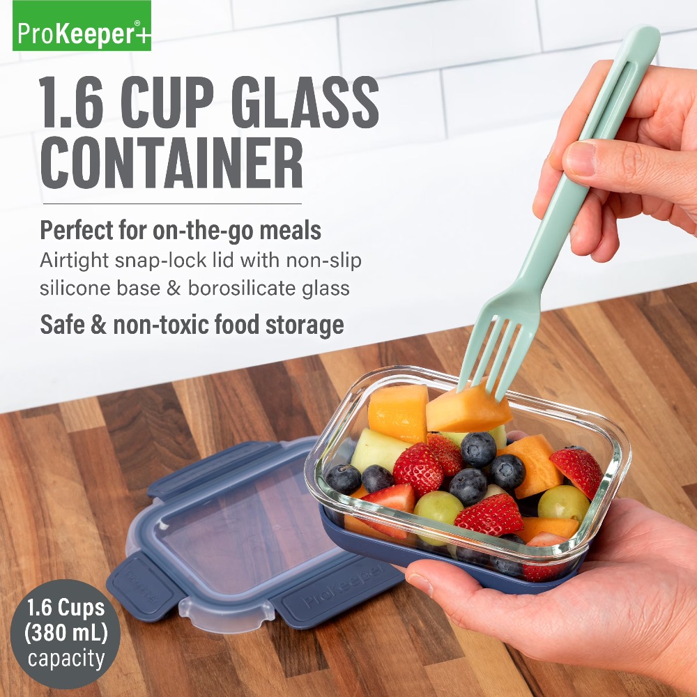 2er-Pack 1,6-Cup Glas-Lebensmi – Food Storage Containers Glass Bewertung und Preis