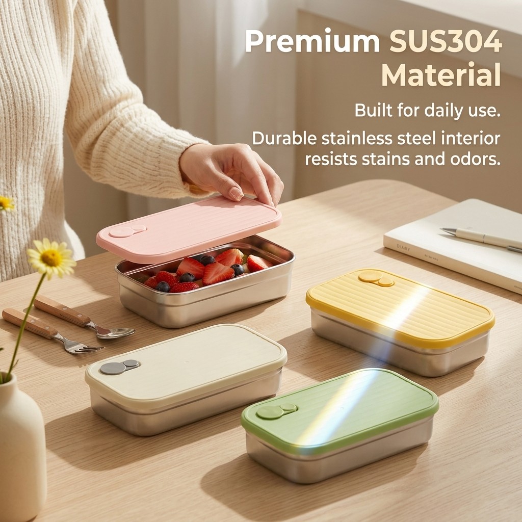 Edelstahl Bento-Box Metall-Lun – Food Storage System Bewertung und Preis
