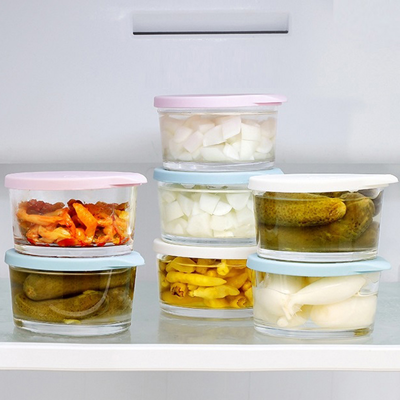 ● Mikrowellengeeigneter Runder – Food Storage Containers Glass Bewertung und Preis