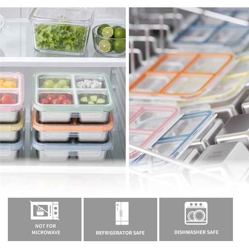 GIGI 4er-Pack Edelstahl-Snackb – Food Storage Box Stainless Steel Bewertung und Preis