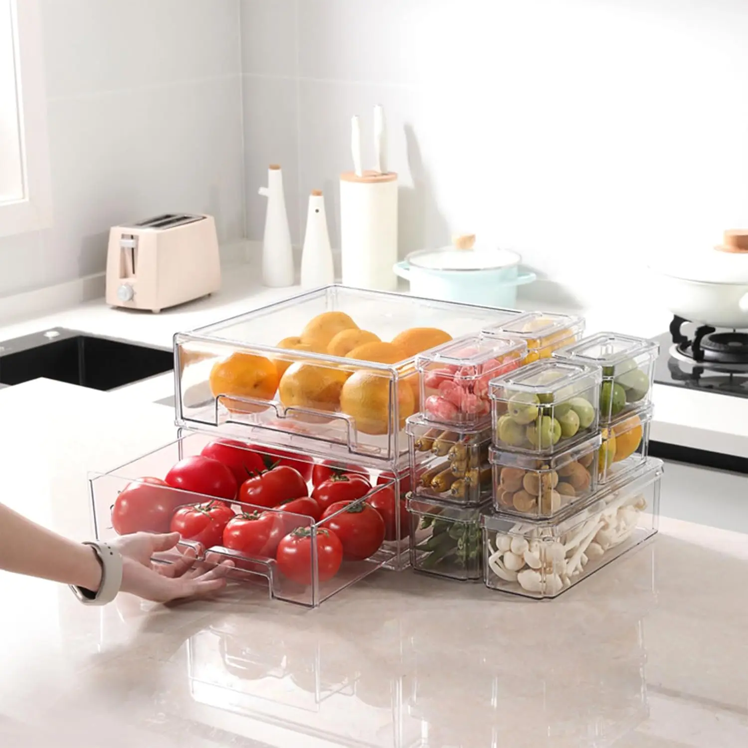 10/14-teiliges Set Transparent – Food Storage Without Pantry Bewertung und Preis