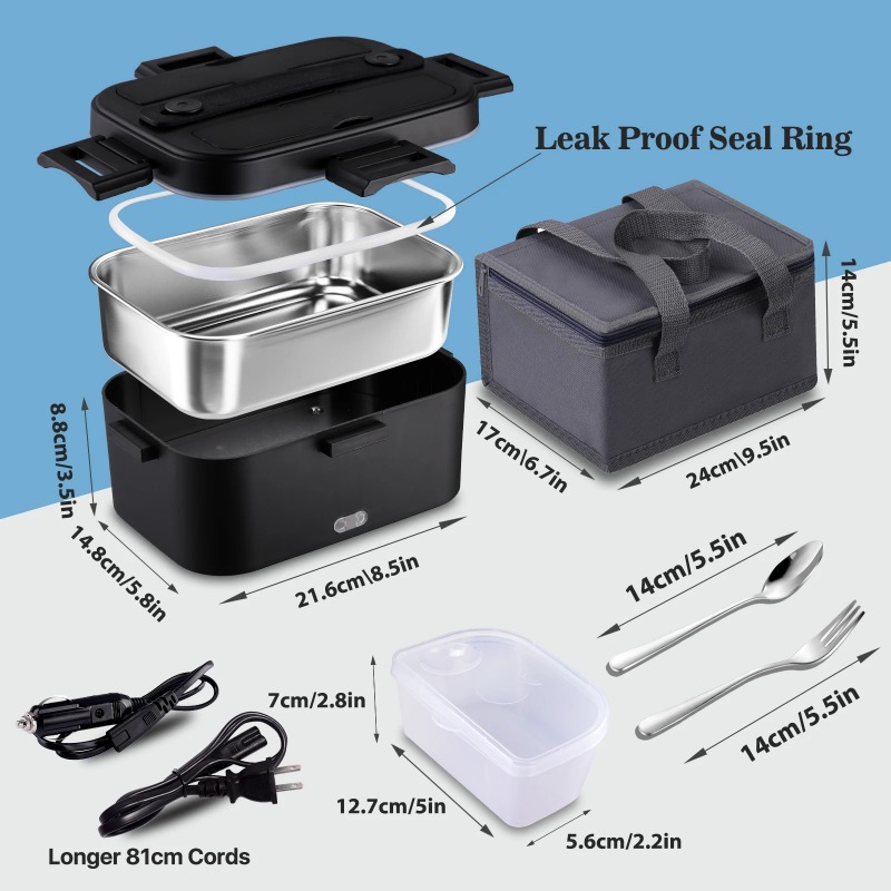 Elektrisch beheizte Lunchbox 1 – Food Storage Box Stainless Steel Bewertung und Preis