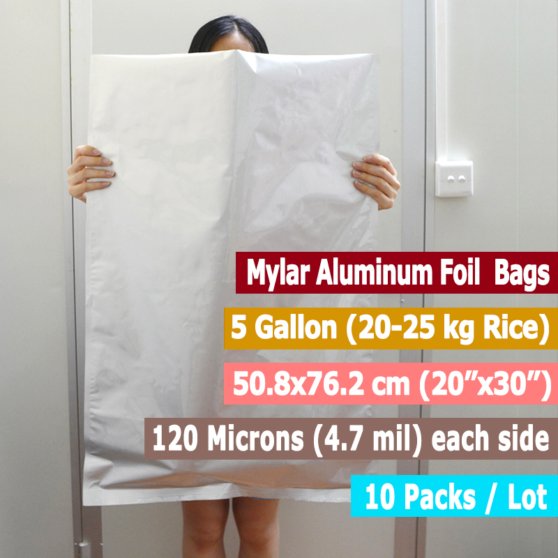 10 Packungen 5 Gallonen Mylar- – Food Storage Aluminum Bewertung und Preis