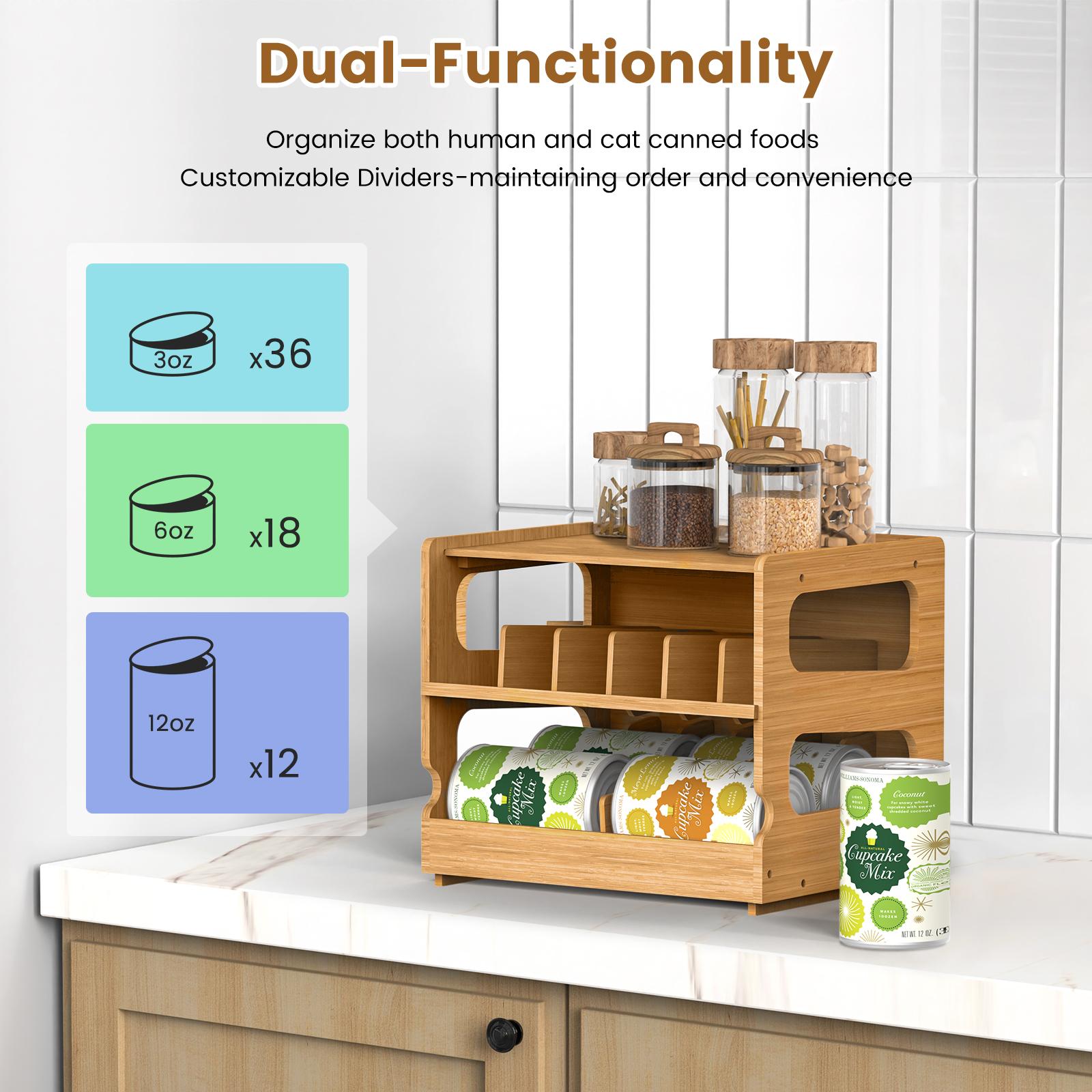 2-stöckiger, stapelbarer Bambu – Food Storage Without Pantry Bewertung und Preis