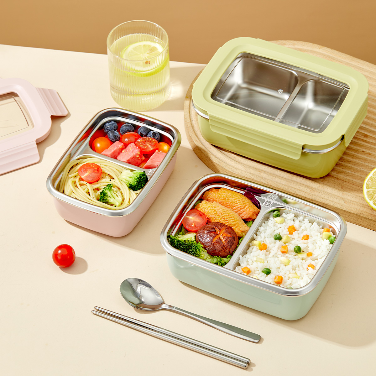 Mikrowellen-Lunchbox mit Fäche – Food Storage Hot Bewertung und Preis