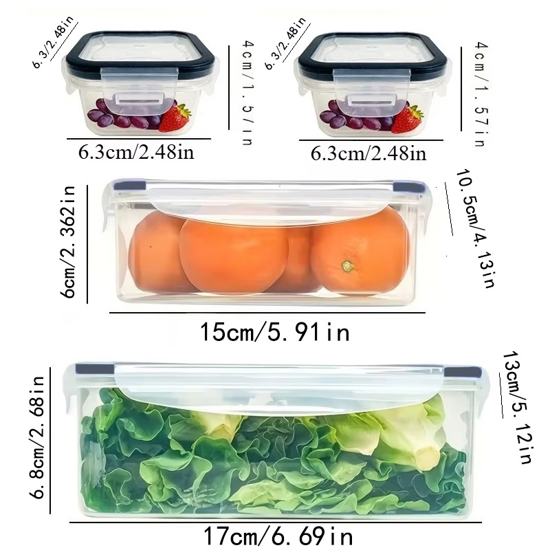 8-teiliges Set mit 4 Behältern – Food Storage Equipment Bewertung und Preis