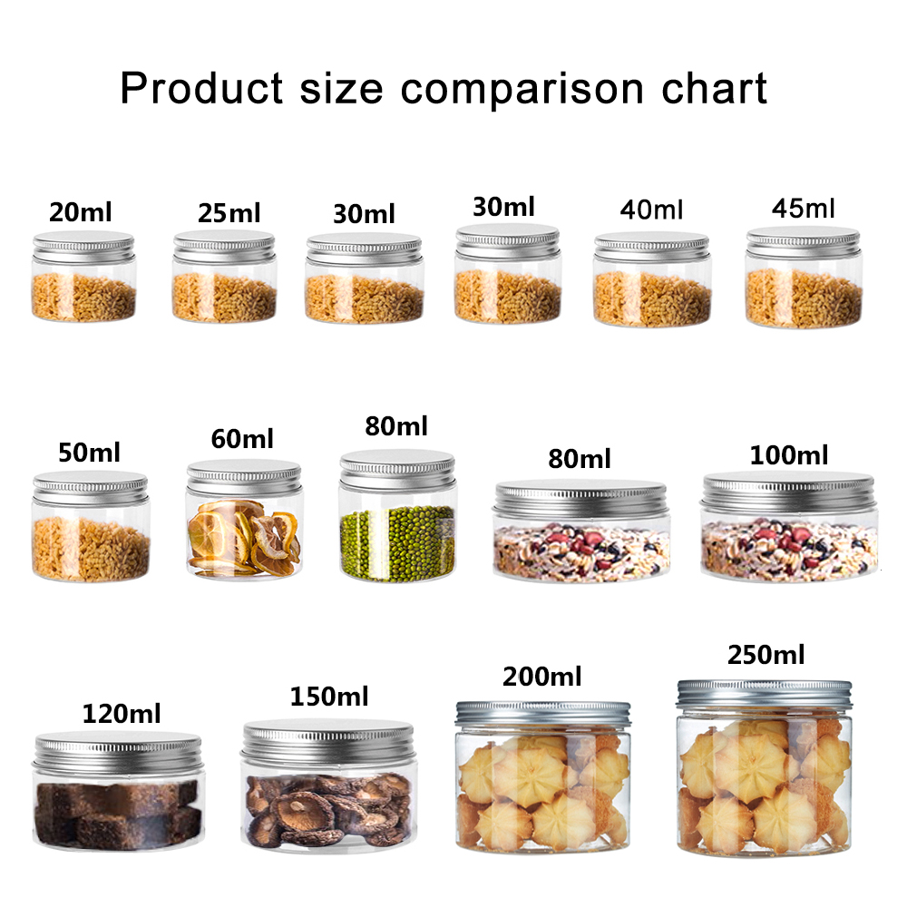 1-10Pcs 20/25/30/40/45-250ml L – Food Storage Aluminum Bewertung und Preis