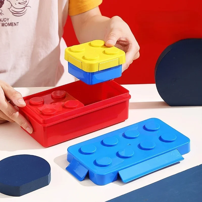Bausteine Lunchbox DIY Kinder  – Food Storage Building Bewertung und Preis
