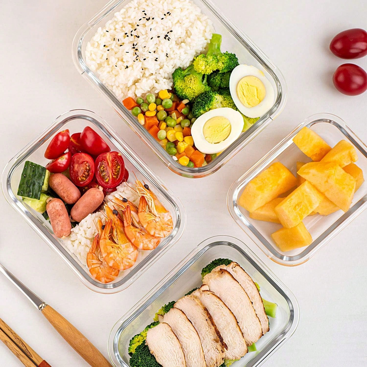 10er-Pack Glas-Mahlzeitbehälte – Food Storage Containers Glass Bewertung und Preis