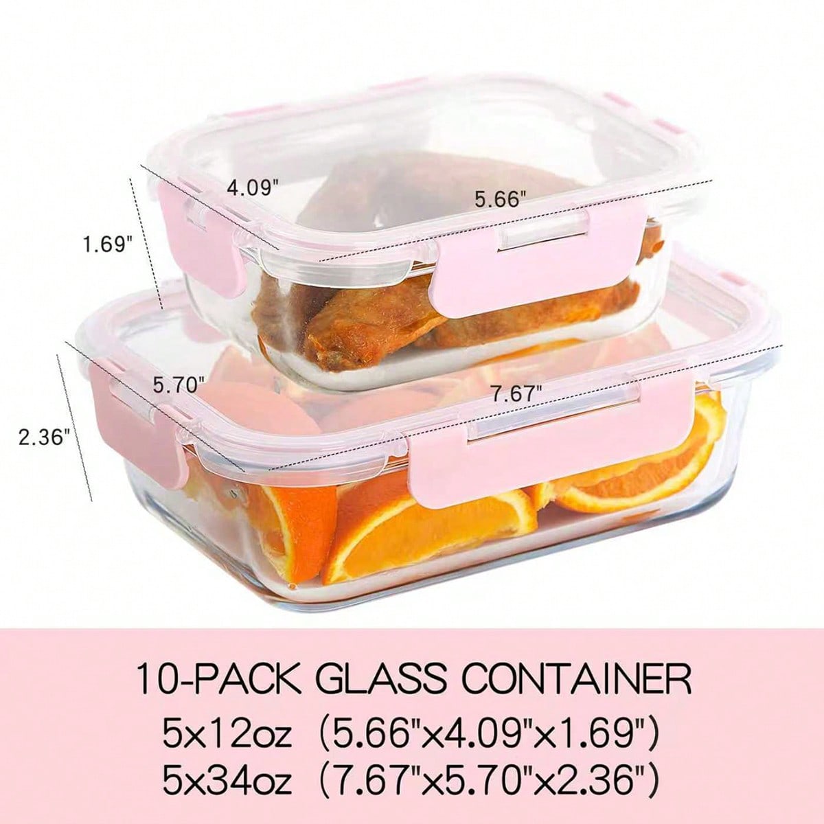 10er-Pack Glas-Mahlzeitbehälte – Food Storage Containers Glass Bewertung und Preis