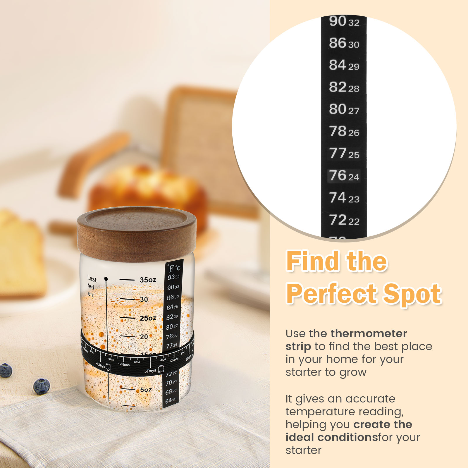 Sauerteig-Starterglas-Set, 100 – Food Storage Containers Glass Bewertung und Preis
