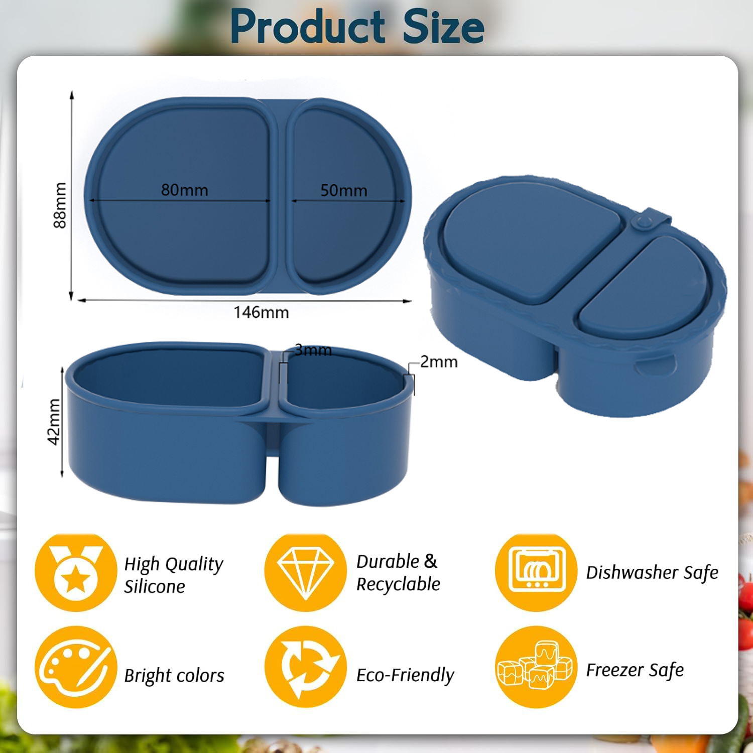 Silikon-Lunchbox, mikrowelleng – Food Storage System Bewertung und Preis