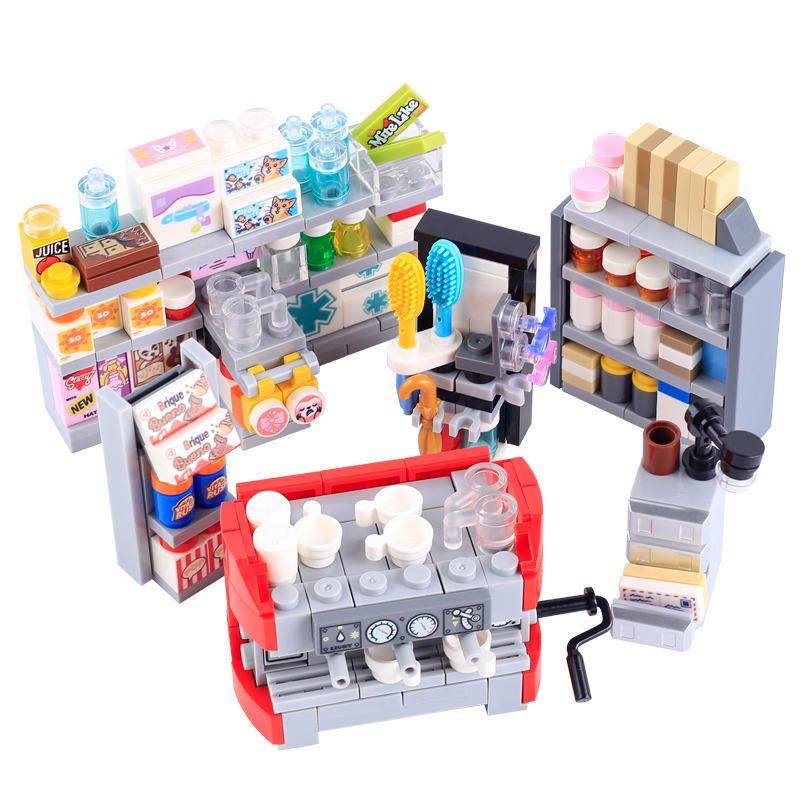 MOC City Street View Supermark – Food Storage Building Bewertung und Preis