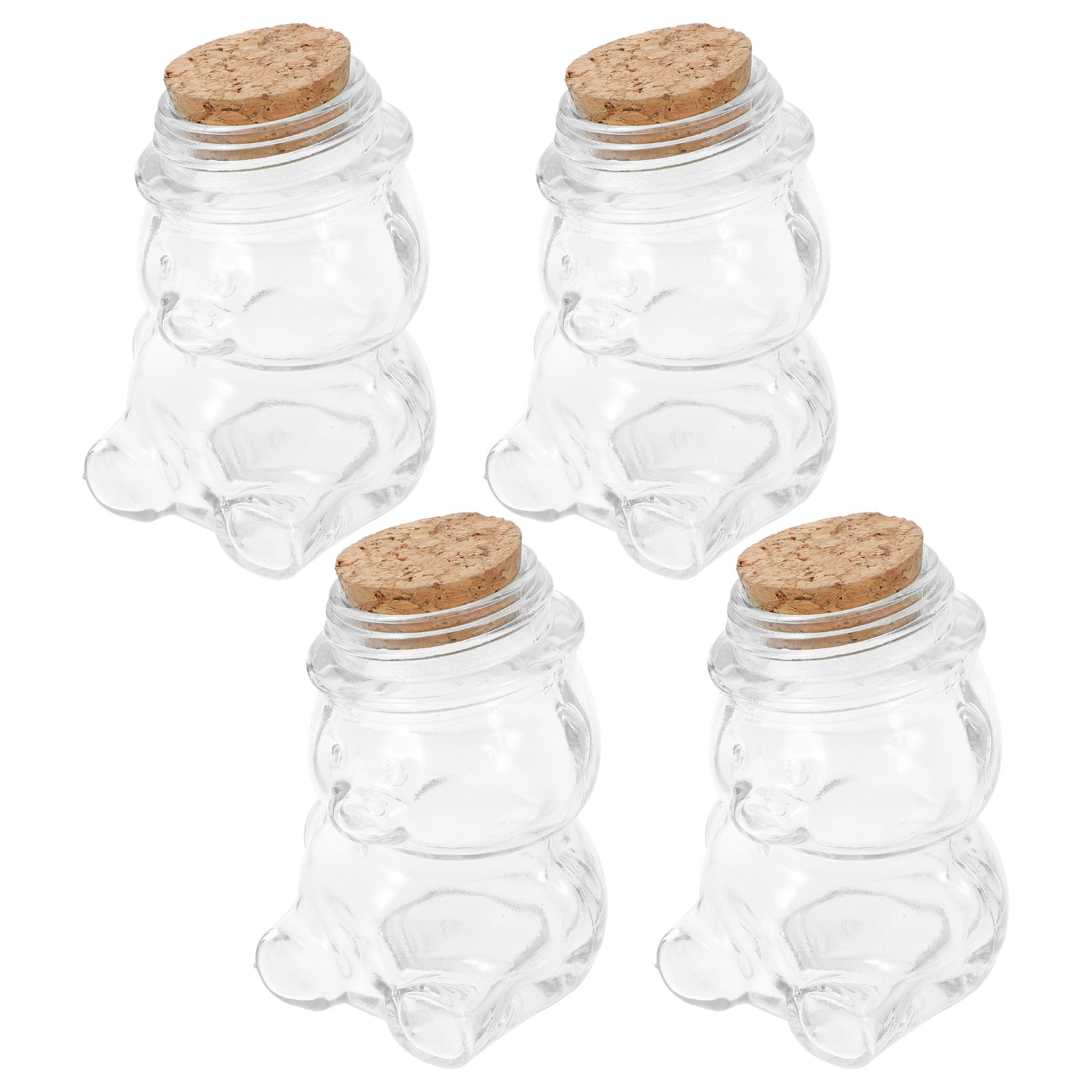 4-teiliges Glas-Bonbonglas-Set – Food Storage Containers Glass Bewertung und Preis