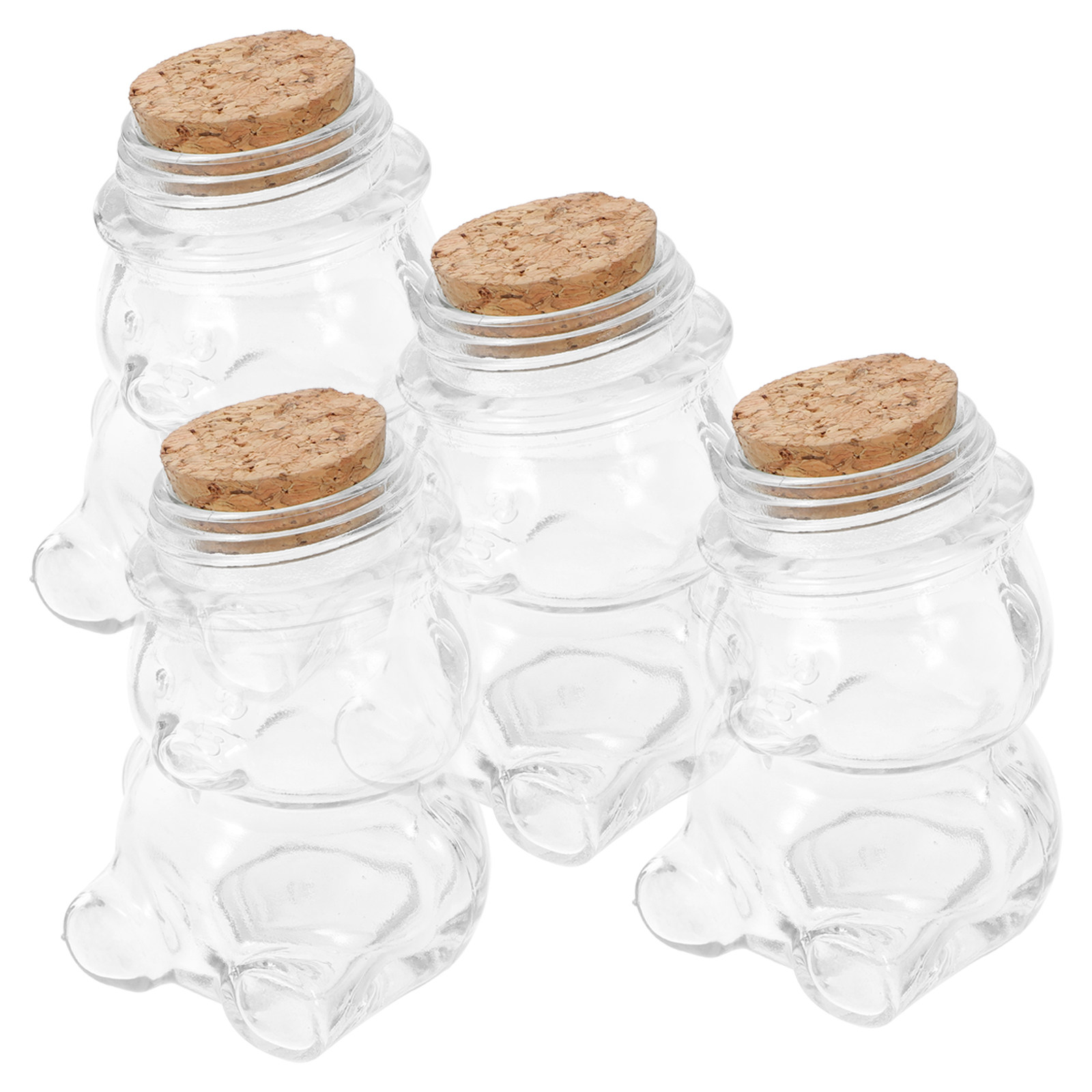 4-teiliges Glas-Bonbonglas-Set – Food Storage Containers Glass Bewertung und Preis