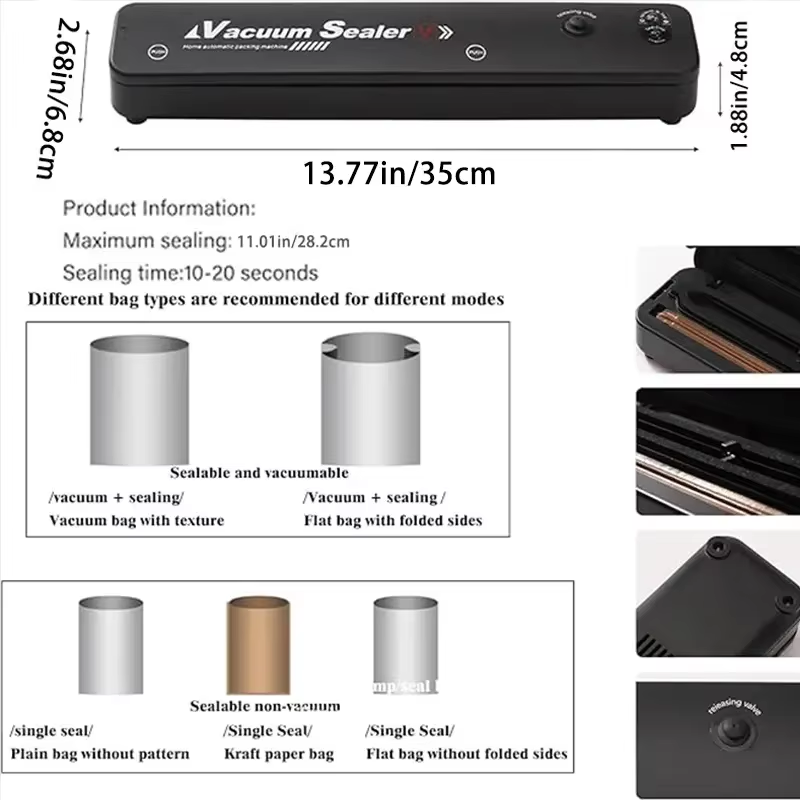 2026 Hochwertige Vakuumiermasc – Food Storage Vacuum Sealer Machine Bewertung und Preis
