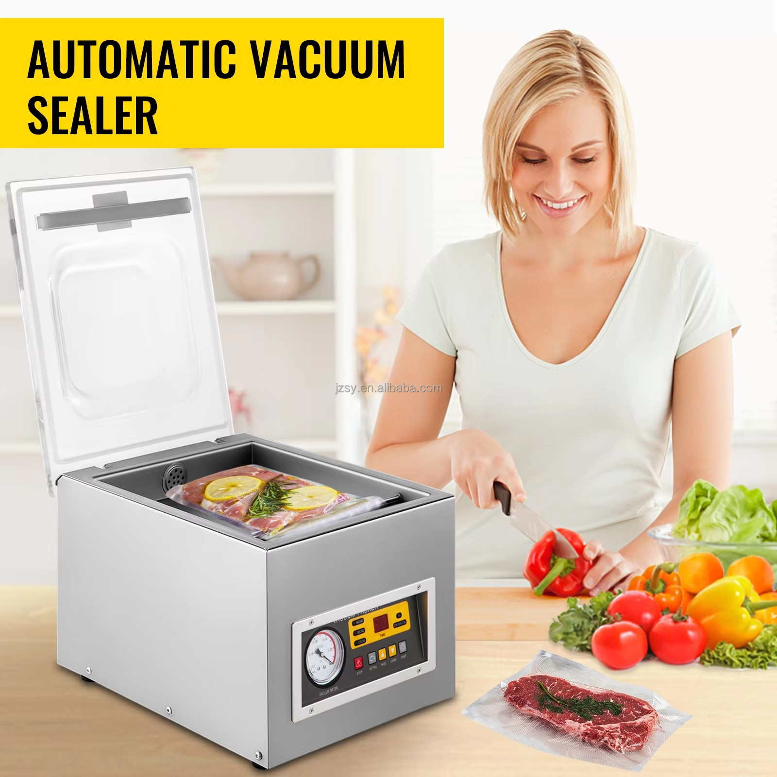 Vakuumverpackungsmaschine, kom – Food Storage Vacuum Sealer Machine Bewertung und Preis