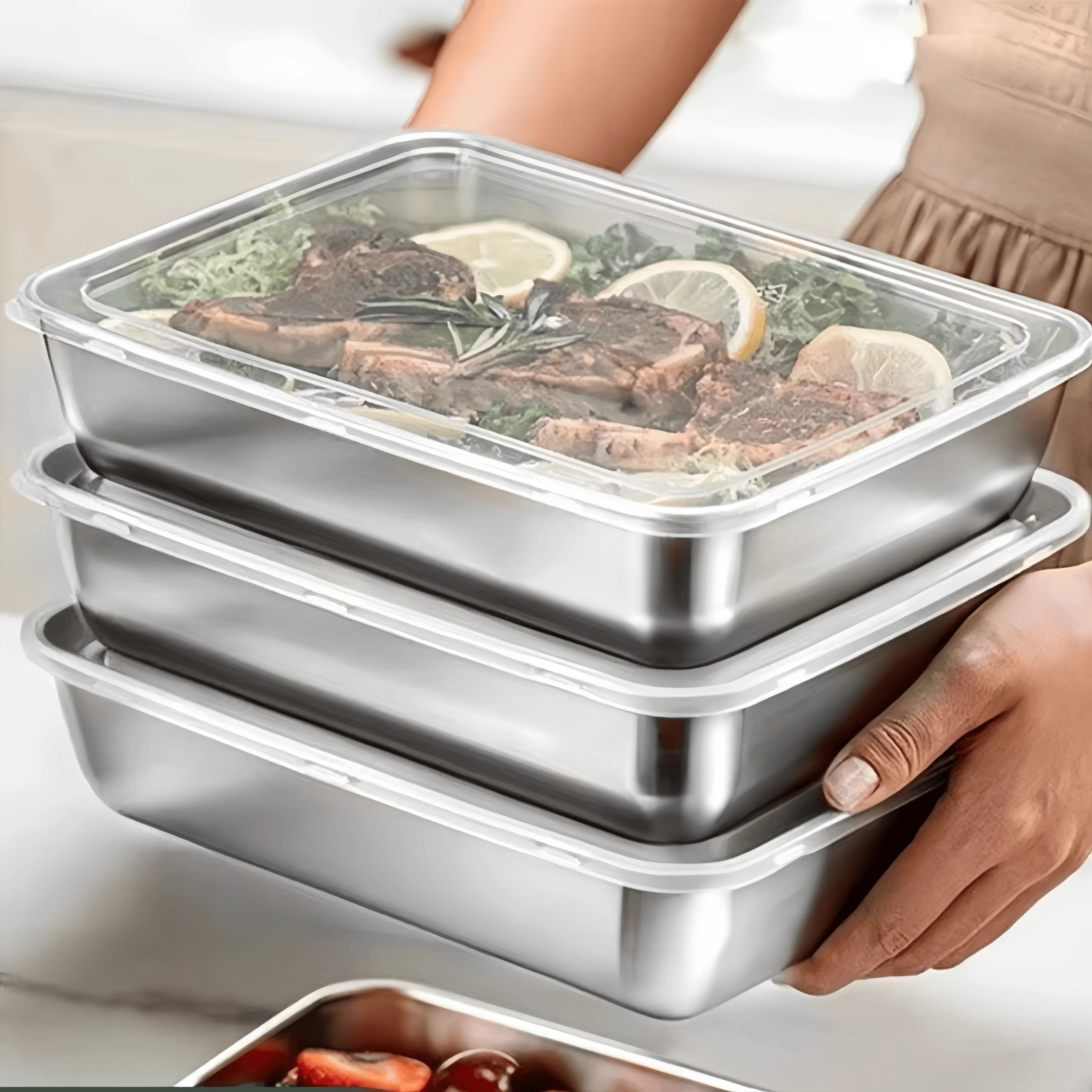 Edelstahl-Lunchbox mit Dichtun – Food Storage Box Stainless Steel Bewertung und Preis